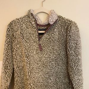 Authentic True Grit pullover in olive!